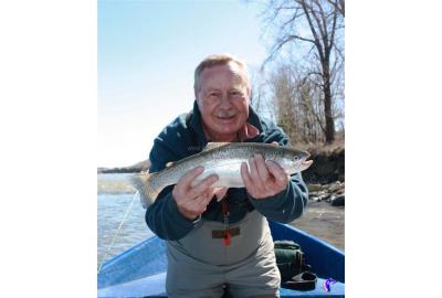 Size matters like this Bow River rainbow trout