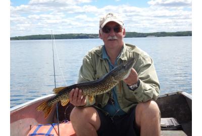 We found plenty of small pike, but the large hens eluded us.
