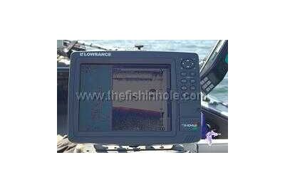 close up of sonar screen