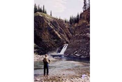 The upper falls of the South Ram River