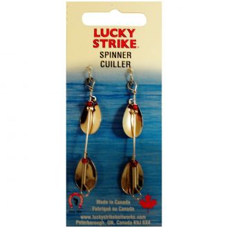 Lucky Strike Standard Double Spinner #1 Gold at The Fishin' Hole Canada.