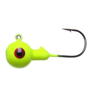 Falcon Tackle Round Jig Heads - 7 Pack in Firetiger, Size 1/4 Oz from The Fishin' Hole