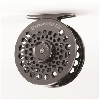 A group of fly fishing reels, comprising a Sunridge Graph X 40, Alcocks  spool box, a