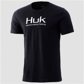 NEW HUK Performance Bass KO T-Shirt SIZE SMALL, BLACK Fishing Apparel SPF &  SOFT