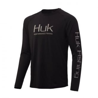 Huk Vented Pursuit Long Sleeve Shirt Shirt Black