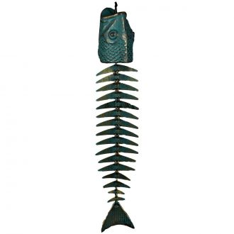rivers edge brass fish wind chime RIE 605 base_image