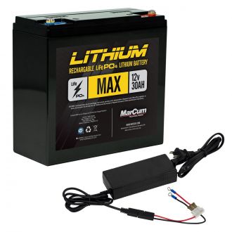 marcum 30 amp hour lithium lifep04 battery with charger VER LP41230KIT base_image