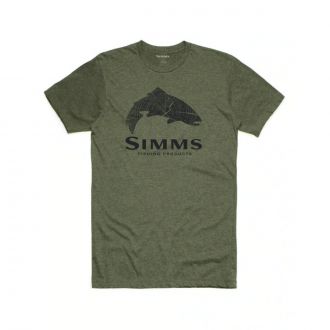 simms wood trout fill t shirt milheather SIM 13437 914 base_image