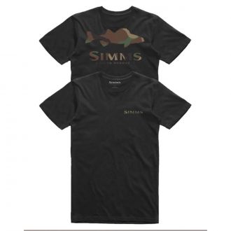 simms walleye logo t shirt black SIM 13239 001 base_image
