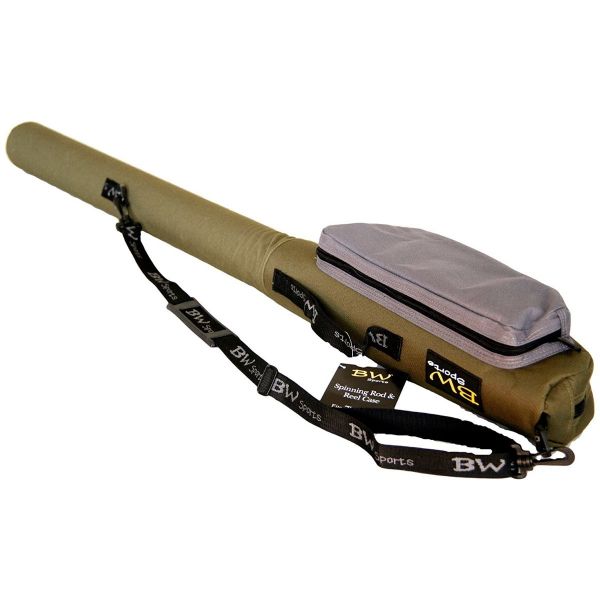 BW Sports Spinning Rod and Reel Case for (7 ft) 2-Piece Spinning or Baitcasting Rods