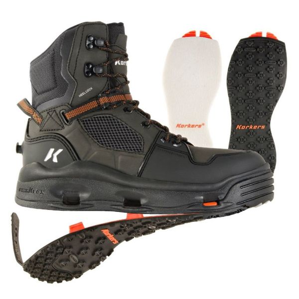 Korkers Terror Ridge Wading Boot - Size 9 - Felt + Kling-On