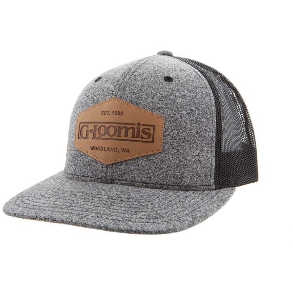 G.loomis Leather Patch Cap Grey, The Fishin' Hole