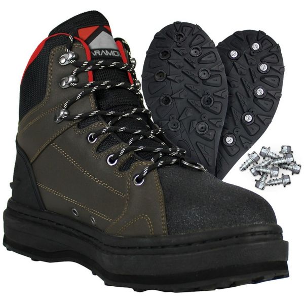 Paramount Outdoors Deep Eddy Wading Boots in Brown/Black, Size 11 from The Fishin' Hole