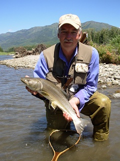 A long handled net makes landing fish much easier