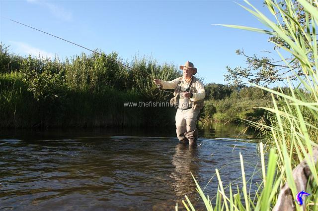 Waders, a fising hat and UV protection shirts round out an angler's outfit