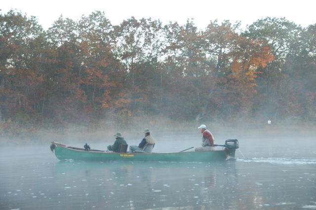 A misty morning on the fabled Miramichi River in New Brunswick