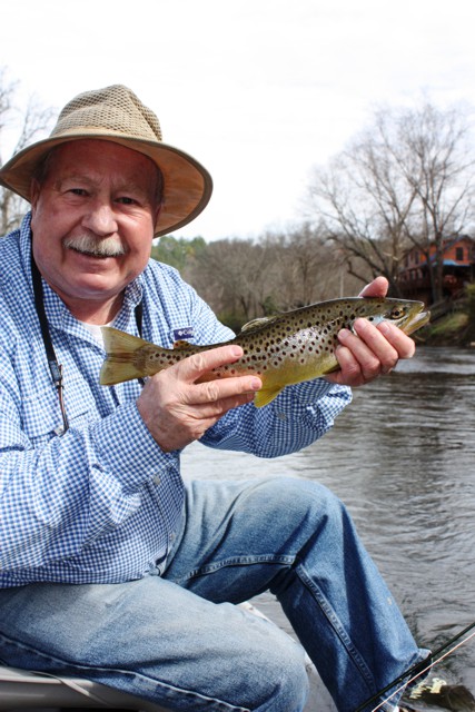 A fine Toccoa River brown trout