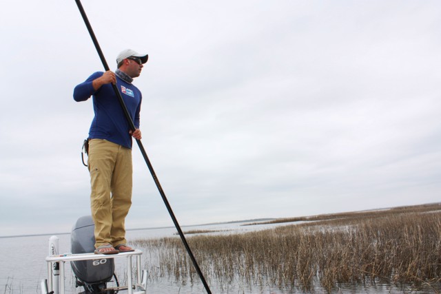 Flyfishing from a flats skiff involves an attitude adjustment