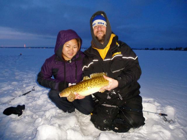 Night fishing Burbot Lac St Anne Alberta