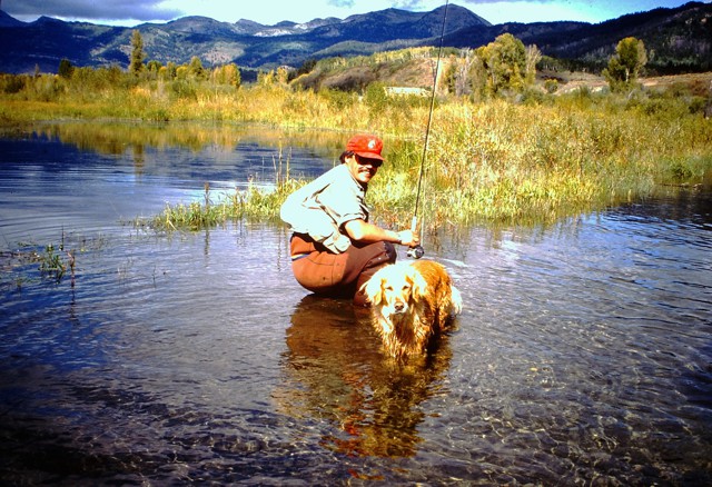 Casting dry flies to rising Cutthroat in Wyoming