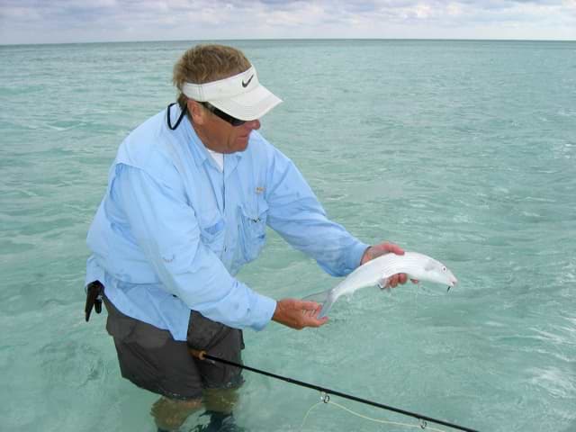 Even a small bonefish will strip off all of your fly line and many yards of backing in no time flat.