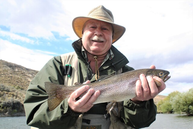 A fine Argentine rainbow trout.