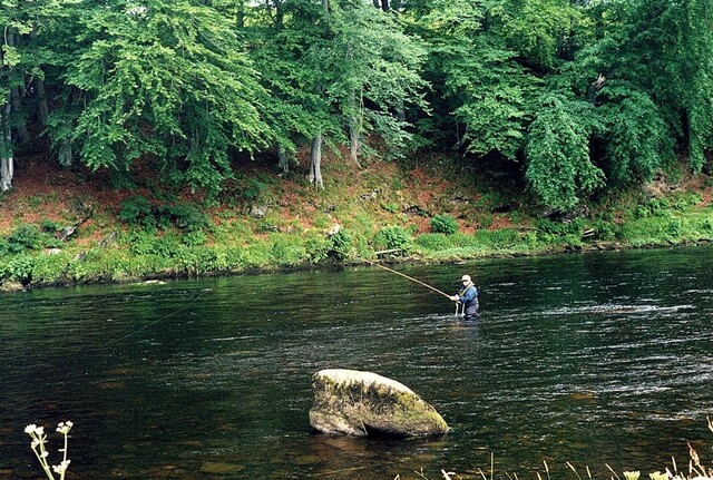 Salmon fishing on Scotland’s Spey River.