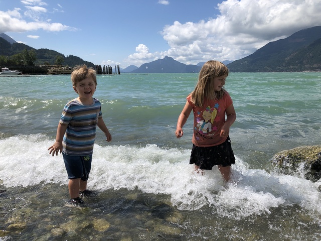 Playing in the ocean around Squamish is a wonderful adventure.