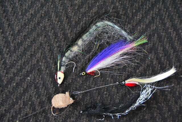 A selection of typical pike flies.